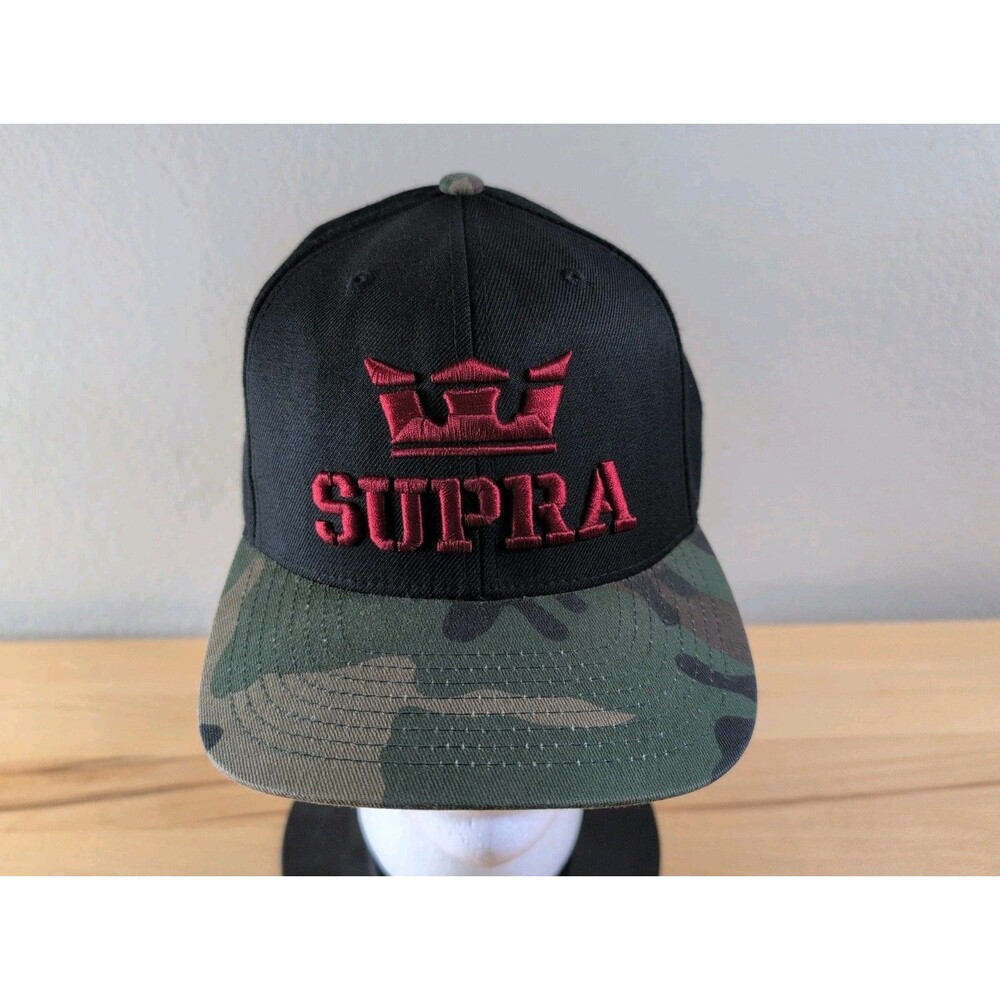 Supra Skateboard Above Snap Back Hat Black Camo Starter The Natural